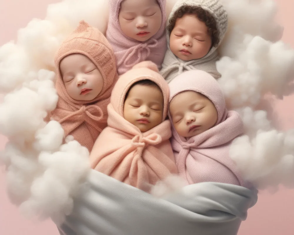portrait-adorable-newborn-babies
